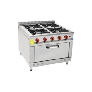 Himaksan 4 Lü Kuzine 4 Ocak 1 Fırın Gazlı Ve LPG Li 100X100X85 HMK-KZG 1010 5515