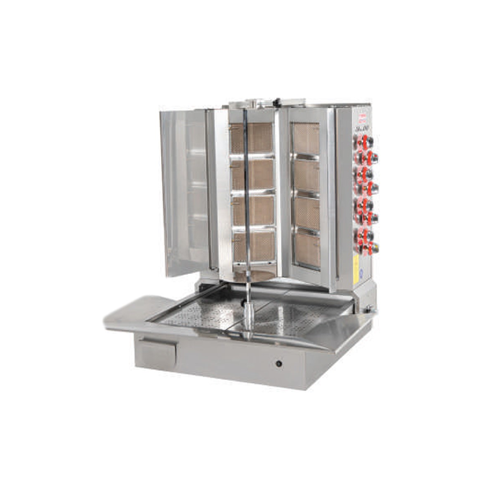 Himaksan 4+4 Radyanlı Alttan Motorlu Döner Ocağı, Doğalgazlı, V Model HMK-AMDNG V 4+4 5555 Himaksan 4+4 Radyanlı Alttan Motorlu Döner Ocağı, Doğalgazlı, V Model HMK-AMDNG V 4+4 5555