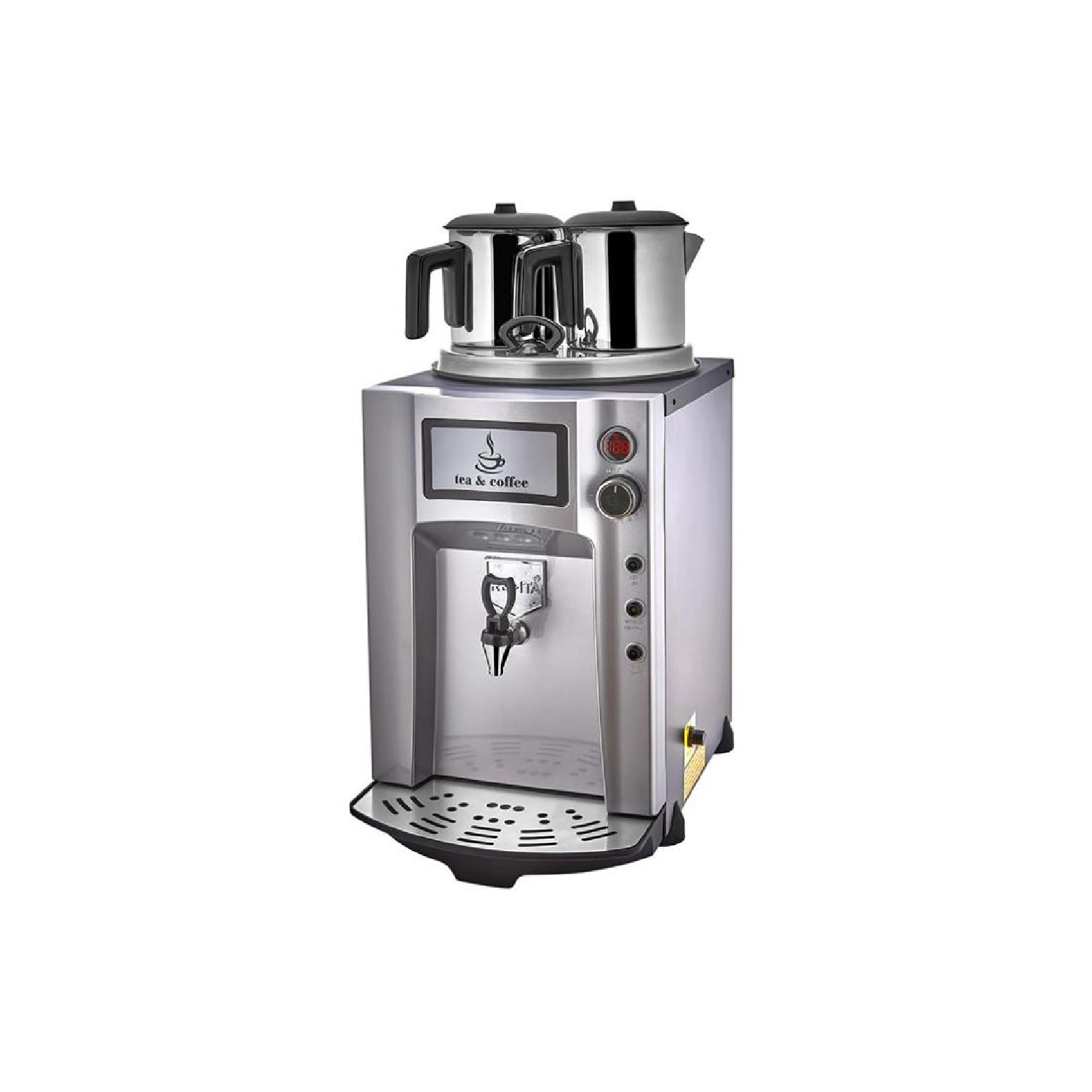 Remta DE12P 2 Demlikli Premium Jumbo Çay Makinesi, 15 L, Elektrikli, Gri 5656 Remta DE12P 2 Demlikli Premium Jumbo Çay Makinesi, 15 L, Elektrikli, Gri 5656